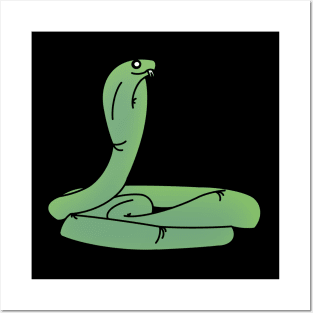 Green cobra Posters and Art